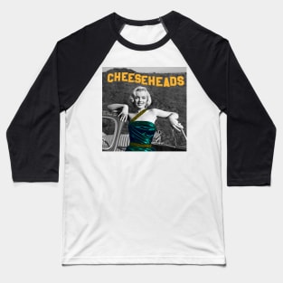 Marilyn at the Cheeseheads Sign in Hollywood Baseball T-Shirt